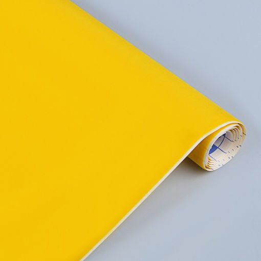 Picture of VELVET ADHESIVE ROLL YELLOW 0.45M X 1M